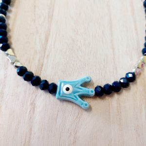 MEDALIST Necklace Blue King- Κολιέ Σκύλου 41 cm