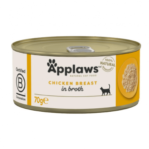 Premium Κονσέρβα Cat Applaws Φιλέτο από Στήθος Κοτόπουλου 70gr