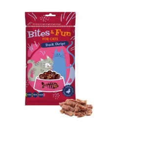 Λιχουδιές Γάτας - Akinu BITES & FUN Duck Strips 60gr Λιχουδιές με πάπια