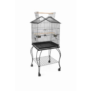 Κλουβί για Παπαγάλους με βάση Blu The Parrot Cage No2 50x50,5x127cm Μαύρο