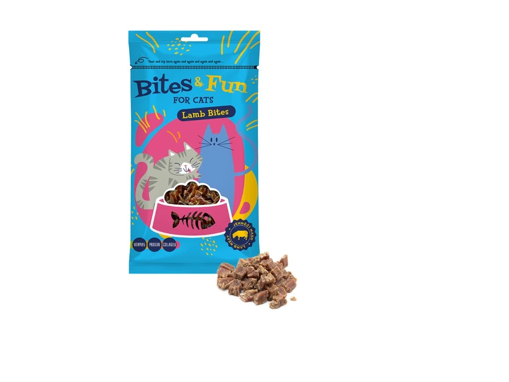 Λιχουδιές γάτας αρνί Akinu BITES & FUN 60gr