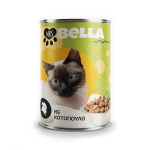 Κονσέρβα γάτας κοτόπουλο Mrs Bella Chicken 415g