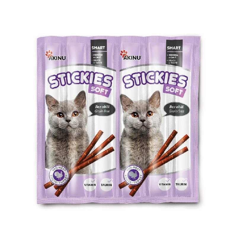 Λιχουδιές γάτας φυσικές Akinu STICKIES 0.1 κ.