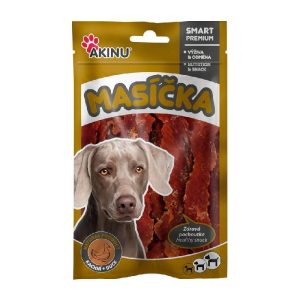 Λιχουδιές σκύλου φυσικές Akinu φιλετάκια πάπιας 0.75 κ.