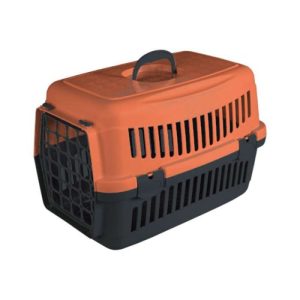 Κλουβί μεταφοράς κατοικιδίων BOX Felix πορτοκαλί με μαύρο 0.5 κιλά