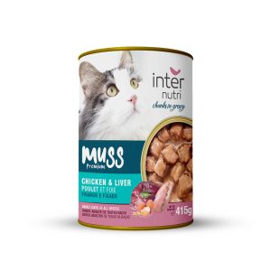 Κονσέρβα γάτας κοτόπουλο συκώτι Internutri Muss Cat 415gr