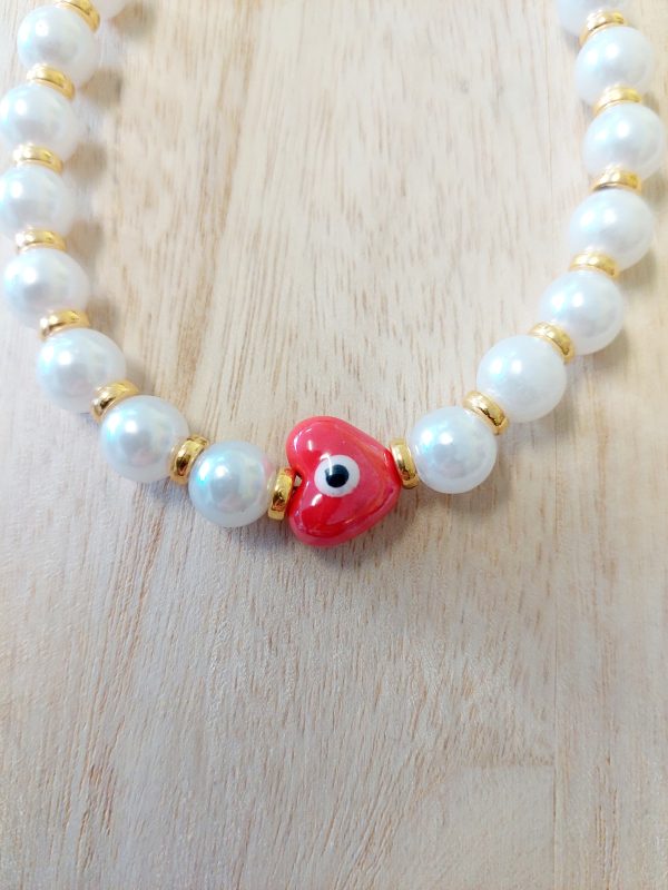 Κολιέ σκύλου κόκκινη καρδιά MEDALIST Necklace κόκκινο 0.1 κιλό