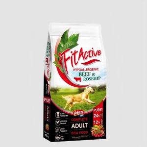 Υποαλλεργική τροφή σκύλου μοσχάρι FitActive Pure Beef Rosehip 3kg