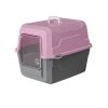 Catbus 52x37x48H κλειστή λεκάνη γάτας - Κλειστή λεκάνη γάτας με ροζ πορτάκι