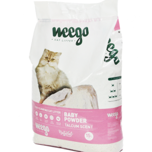 Weego 15L συγκολλητική άμμος γάτας - άμμος υγιεινής και αρωματική πούδρα