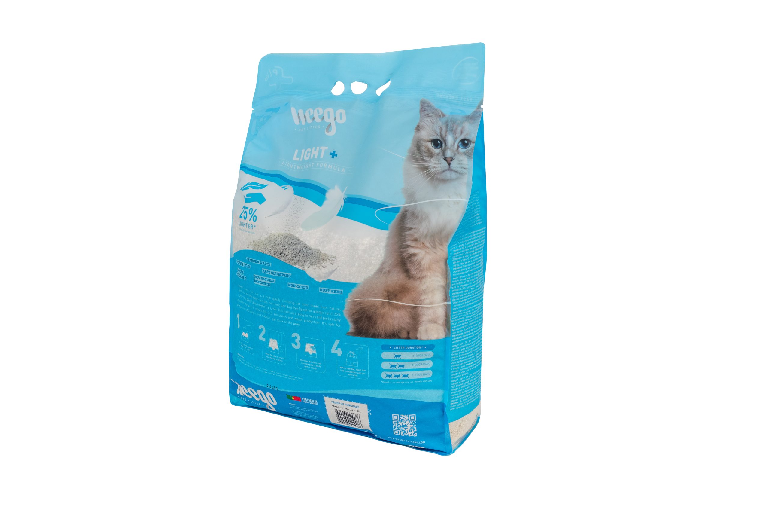 WEEGO LIGHT PLUS CAT LITTER 15L (WCL010) - Εικόνα 2