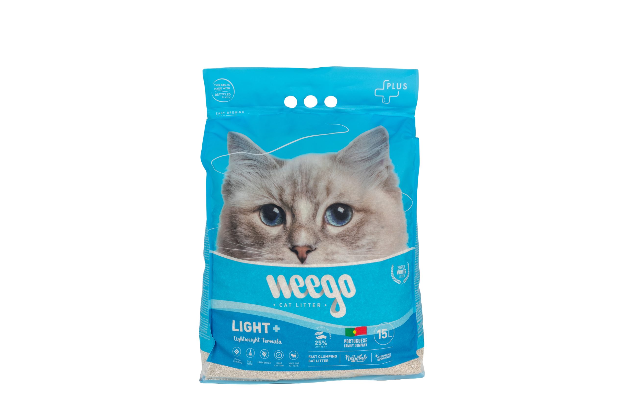 Weego 15L αμμος γατας υγιεινη 15λιτρα - Συγκολλητική και φιλική προς το περιβάλλον