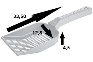 MISS TOONKY ΦΤΥAΡΑΚΙ ΑΚΑΘΑΡΣΙΩΝ ΓΚΡΙ 33,5*12.8*4,5H (MTG-LARGE) - Εικόνα 2