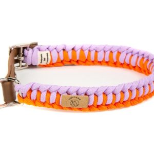 Unicord Medium περιλαίμιο σκύλου medium - χρωματικός συνδυασμός πορτοκαλί-γκρι και πορτοκαλί-μωβ