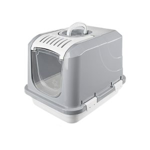 Snowball 58x42x42H κλειστή λεκάνη γάτας - γκρι χρώμα