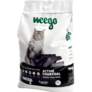 Weego 15L Συγκολλητική άμμος γάτας - Άμμος υγιεινής γάτας με ενεργό άνθρακα
