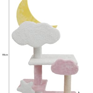 TO THE MOON AND BACK CAT TREE 48x40x99cm υψος (CT-MOON) - Εικόνα 3