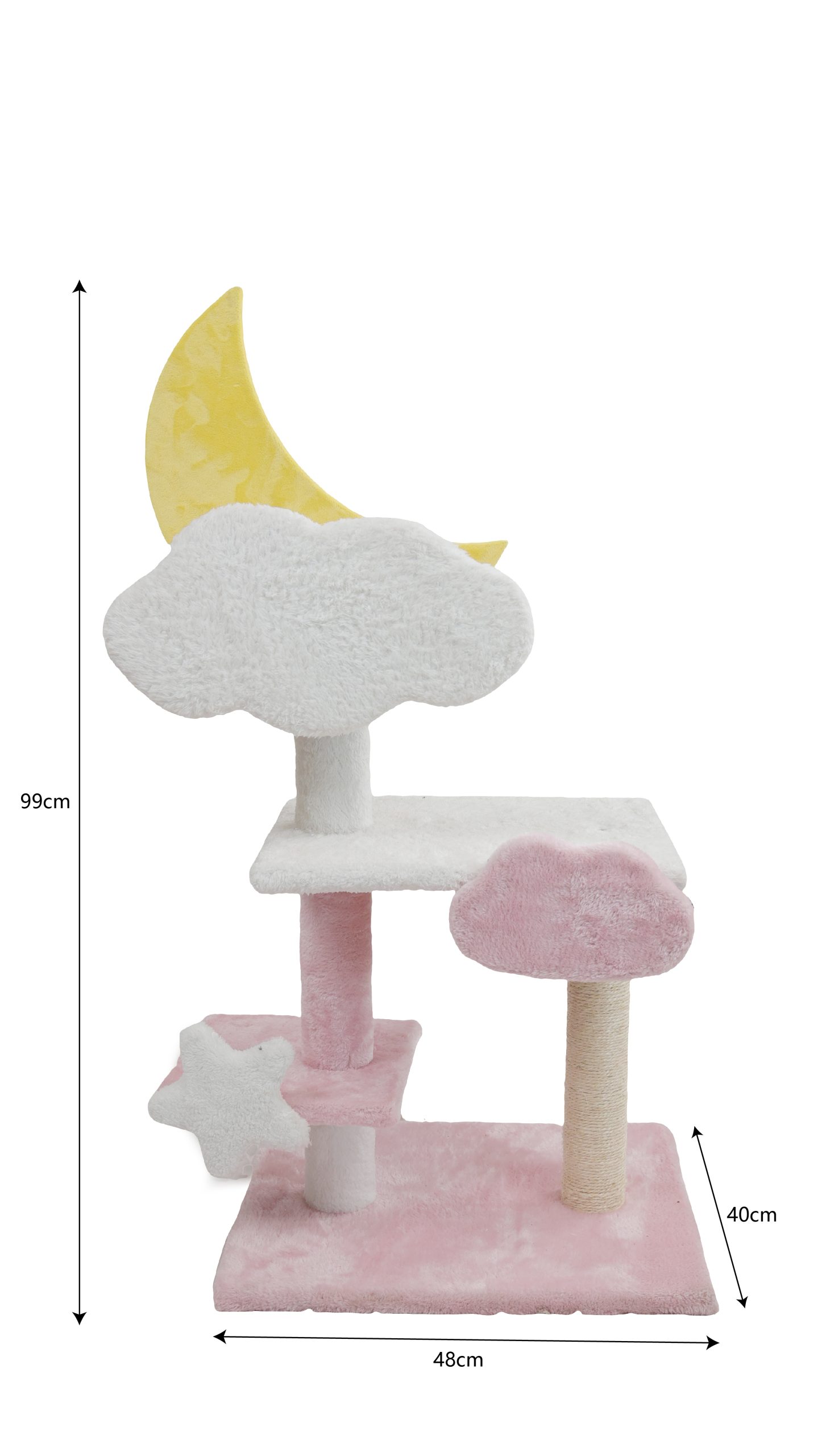TO THE MOON AND BACK CAT TREE 48x40x99cm υψος (CT-MOON) - Εικόνα 3