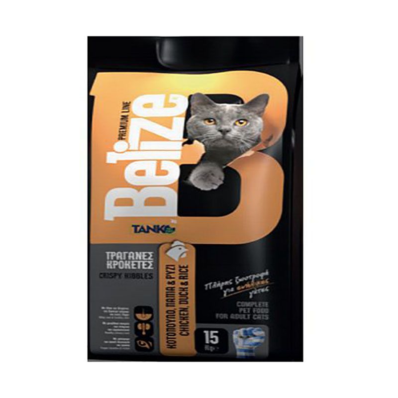 Belize 15kg ξηρή τροφή ενήλικων γατών - κοτόπουλο και πάπια