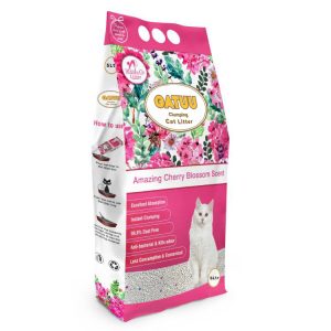 Gatuu 5L αντιβακτηριδιακή άμμος γάτας - άρωμα ανθού κερασιάς