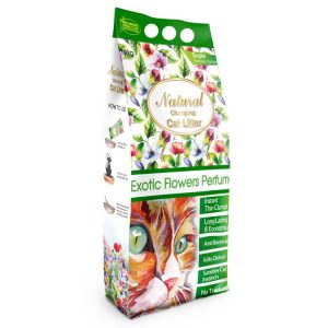 Natural 10KG αντιβακτηριακή άμμος γάτας - με άρωμα εξωτικών λουλουδιών