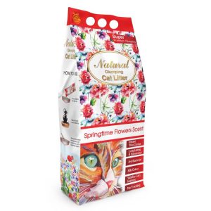 Natural 10KG αντιβακτηριακή άμμος γάτας - Άμμος υγιεινής με άρωμα λουλουδιών