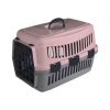 Penelope 65x45x45cm κλουβί μεταφοράς κατοικιδίων - ροζ με πλαστική πόρτα
