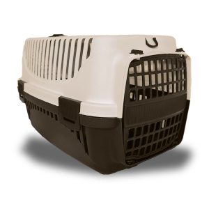 Μεταφορά 8kg κλουβί μεταφοράς κατοικιδίων - πλαστική πόρτα και αποθηκευτικός χώρος