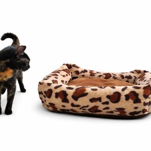 Scooby Small 29x39x16cm στρώμα σκύλου λεοπάρ - στρώμα με σχέδιο λεοπάρ και γέμιση Comforel