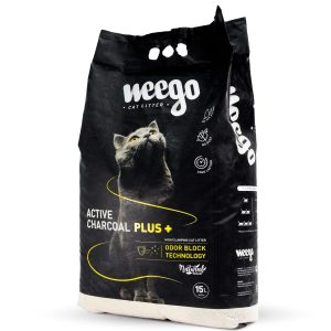 Weego 15L συγκολλητική άμμος γάτας - με ενεργό άνθρακα για μέγιστη δέσμευση οσμών