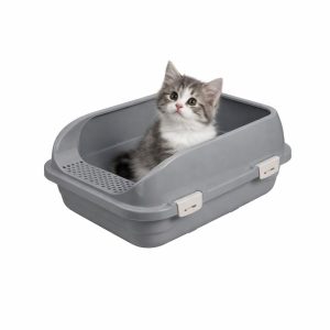 NALA ΑΝΟΙΧΤΗ ΛΕΚΑΝΗ ΓΑΤΑΣ ΓΚΡΙ 58x42x24 (NAL-001) - Εικόνα 2