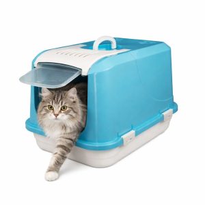 SNOWBALL ΚΛΕΙΣΤΗ ΛΕΚΑΝΗ ΓΑΤΑΣ ΜΠΛΕ 58*42*42H (SNOW-002) - Εικόνα 2