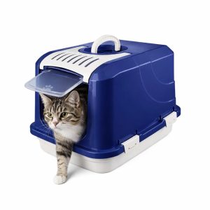 BAGHEERA ΚΛΕΙΣΤΗ ΛΕΚΑΝΗ ΓΑΤΑΣ ΜΠΛΕ / ΓΑΛΑΖΙΟ 66*46*46H (BAGG-003) - Εικόνα 2