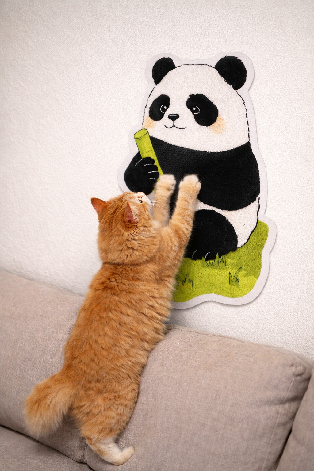 ΑΥΤΟΚΟΛΛΗΤΟ ΟΝΥΧΟΔΡΟΜΙΟ SNUGGLES THE PANDA CAT SCRATCHER 50*80cm (SN-5080) - Εικόνα 2