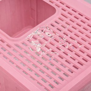 MR STINKY FOLDABLE LITTER BOX ΡΟΖ L490 X W392 X H383mm (MRSTI-PINK) - Εικόνα 3