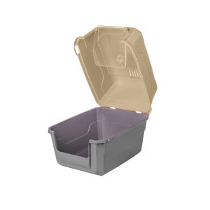 CATBUS ΚΛΕΙΣΤΗ ΛΕΚΑΝΗ ΓΑΤΑΣ ΓΚΡΙ ΜΕ ΜΠΕΖ 52x37x48H (CATB-005) - Εικόνα 3