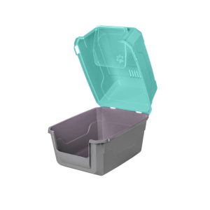 CATBUS ΚΛΕΙΣΤΗ ΛΕΚΑΝΗ ΓΑΤΑΣ ΓΚΡΙ ΜΕ ΟΙΝΟΠΝΕΥΜΑΤΙ 52x37x48H (CATB-002) - Εικόνα 3