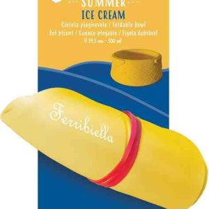 SUMMER ICE CREAM FOLD. BOWL 14,5CM YELLO FERRIBIELLA - Εικόνα 2