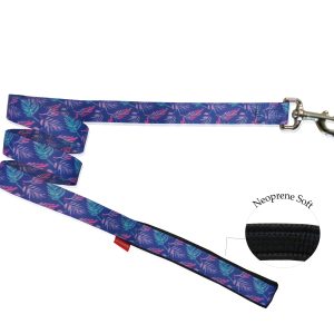 Get L 2.5x120cm λουρί σκύλου neoprene - λουρί σκύλου με λαβή και σχέδιο Violetta