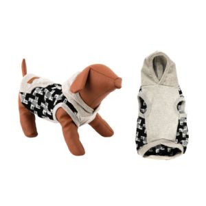 Μπλούζα XXL μπλούζα σκύλου ανθρακί - ρουχαλάκι σκύλου ανθρακί με σχέδιο σταυροί