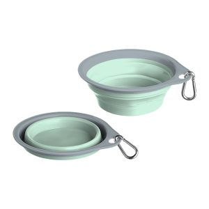 Chloe 0,35 λίτρα πτυσσόμενο μπολ σκύλου - μπολ φαγητού και νερού σε τιρκουάζ