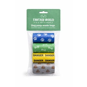 Fantasy σακουλάκια περιττωμάτων σκύλου 4 τεμαχίων - διάφορα σχέδια και χρώματα