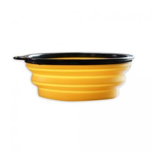 Akinu 800ml πτυσσόμενο μπολ σκύλου - μπολ φαγητού και νερού με κρίκο