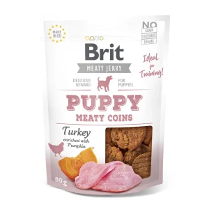 Brit® Dog Jerky Meaty Coins Puppy Turkey Snack 80gr