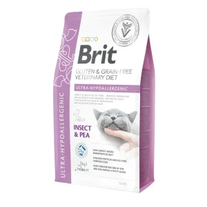 Brit VD® GF Cat Ultra-Hypoallergenic Insect & Pea 5kgr (Β’ Διαλογής)