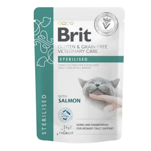 Brit VD® GF Cat Fillets in Gravy Pouches Sterilised 85gr