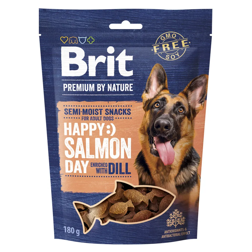 Brit Premium By Nature® Dog Snacks Happy Salmon & Dill 180gr
