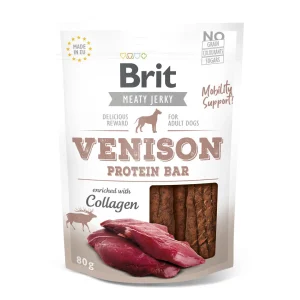 Brit® Dog Snack Jerky Protein Bar Venison 80gr