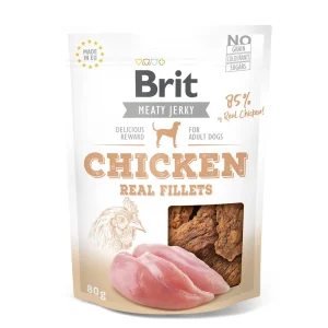 Brit® Dog Snack Jerky Real Fillets Chicken 80gr