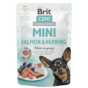Brit Care Mini® Dog Salmon & Herring For Sterilised φακελάκι 85gr